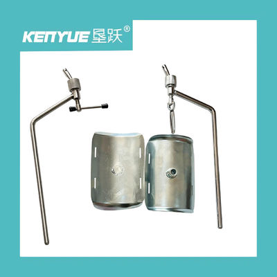 استراحتگاه پا آهنی نقره ای سفید مواد فلزی پزشکی برای تخت بیمارستان