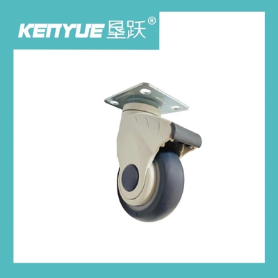 خرید چرخنده چرخ پلاستیکی پزشکی CE TPR Swivel Mobile Brake با ترمز تولید آنلاین