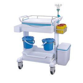 خرید ابزار پزشکی پرستاری Sickroom Trolley 1100 * 640 * 1000mm با جعبه پزشکی زباله تولید آنلاین