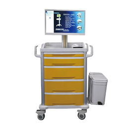 خرید یکپارچه کامپیوتر Workstation Trolley ABS یکپارچه اطلاعات تلفن همراه خودرو پرستاری تولید آنلاین