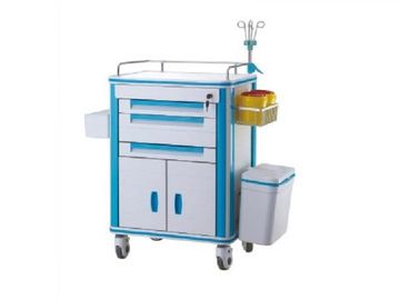 خرید تجهیزات واگن برقی پزشکی واگن برقی بیمارستان ABS با قطب IV تولید آنلاین