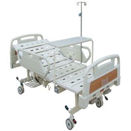 خرید تختخواب بیمارستانی با سایز کامل با دو میل لنگ متحرک همراه با میز ناهار خوری تولید آنلاین