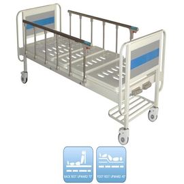 خرید تختخواب دستی بیمارستان دو کارکرد پزشکی با دو میل لنگ و میز روی تخت تولید آنلاین