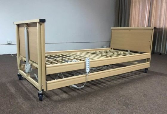 خرید مبلمان پزشکی 5 کاره ICU 820 میلی متری تخت بیمارستان برقی چوبی تولید آنلاین