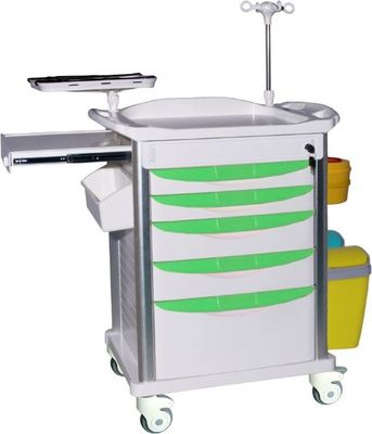 خرید سبد چرخ دستی پزشکی آلیاژ آلومینیوم 70 میلیمتر 4 با دراور تولید آنلاین