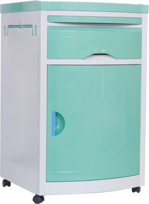 خرید کابینت میز کنار تخت ABS 48X48X76cm بیمارستان سفید با کاستور تولید آنلاین