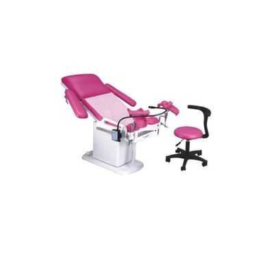 خرید میز معاینه برق Pink Gynaec بیمارستان جدول زایمان تخت تحویل با لامپ تولید آنلاین