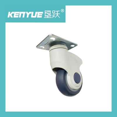 چرخنده چرخ پلاستیکی پزشکی CE TPR Swivel Mobile Brake با ترمز