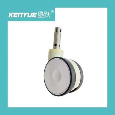 کاستورهای تخت بیمارستانی کنترل مرکزی 5 اینچی سفید اختصاصی پزشکی