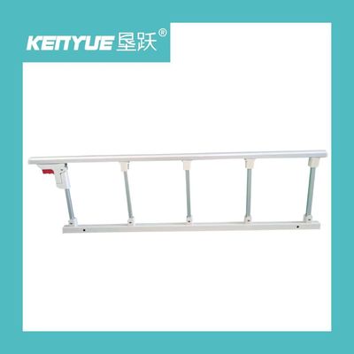 نرده های کنار تخت پزشکی تاشو پنج قطبی نقره ای آلیاژ آلومینیوم