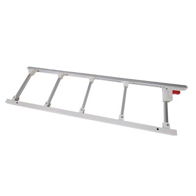 نرده های کنار تخت پزشکی تاشو پنج قطبی نقره ای آلیاژ آلومینیوم