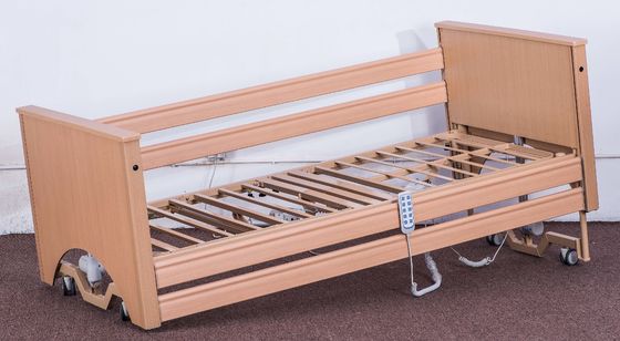 مواد چوب با راننده های ترمز تخت مراقبت پرستاری از پنج - عملکرد