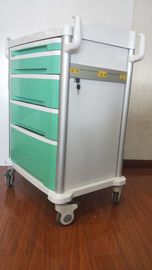 قاب آلومینیومی آلیاژ قاب ABS چرخ دستی اضطراری ABS رنگ سبز با قفل مرکز