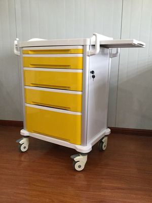 سبد چرخ دستی پزشکی بادوام پزشکی ABS ابزار جراحی
