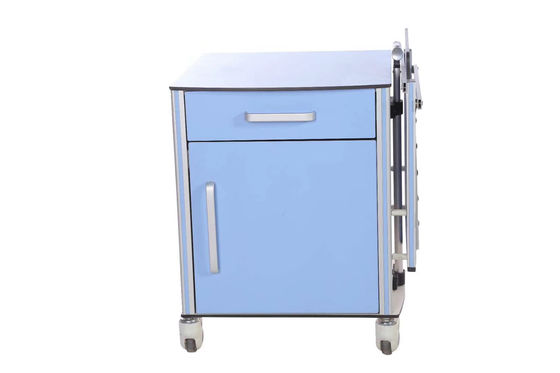 کابینت تختخواب بیمارستانی Mute Caster ABS با صفحه نوشتن تاشو