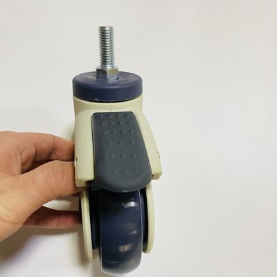 چرخ مبلمان 3 اینچی کاستور طبی با صفحه ساقه رزوه دار