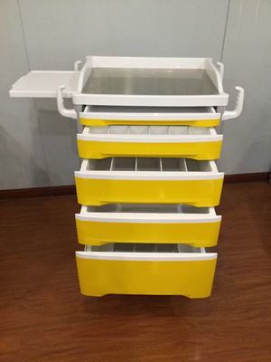 قاب آلیاژ آلومینیوم تحویل دارو چرخ دستی ایستگاه کاری رایانه ای