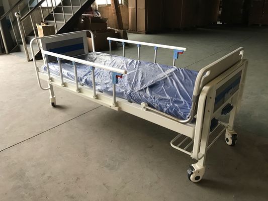 تختخواب دستی بیمارستان دو کارکرد پزشکی با دو میل لنگ و میز روی تخت