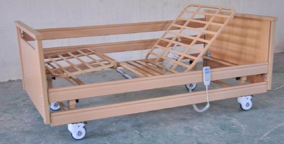 سایدراریل های قابل جمع شدن بیمار برای بیماران چوبی دو عملکرد مراقبت از پرستار برقی تختخواب