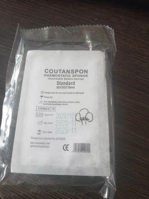 جراحی پزشکی ژلاتین اسفنجی ژئاتین Hemostatic اسفنج جاذب