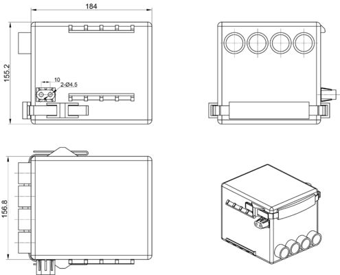 ABS 36VDC Light Duty Linear Actuator Controller SMPS برای تخت طبی