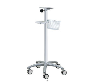 مانیتور بیمار ایستاده کامپیوتر از ارتفاع 890mm چرخ دستی کامپیوتر نورد