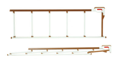 گارد ردیف بیمارستان نصب شده با آلیاژ آلومینیومی سبک وزن 1360 * 420mm