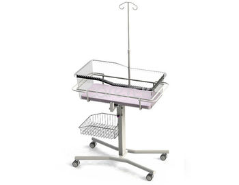 فولاد کربن بیمارستان Bassinet 4 چرخ چرخش قطار جعبه سبد 3 اینچ ترمز کاستور
